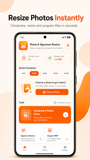 Photo & Signature Resizer Screenshot 0
