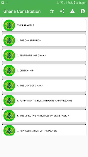 Ghana Constitution Book 1992 offline Screenshot 0