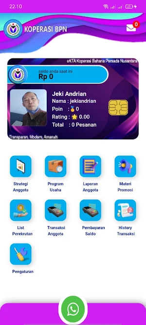 Anggota Koperasi BPN Screenshot 2