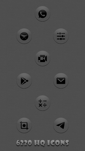 Shadowcons Gray - Glass Icons Screenshot 1