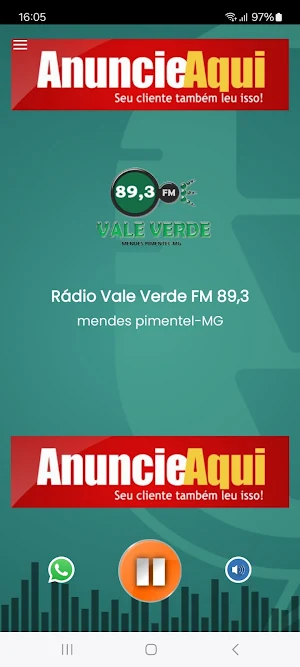 Rádio Vale Verde FM 89,3 Screenshot 1