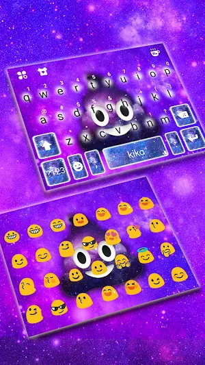 Galaxy Poop Keyboard Theme Screenshot 2
