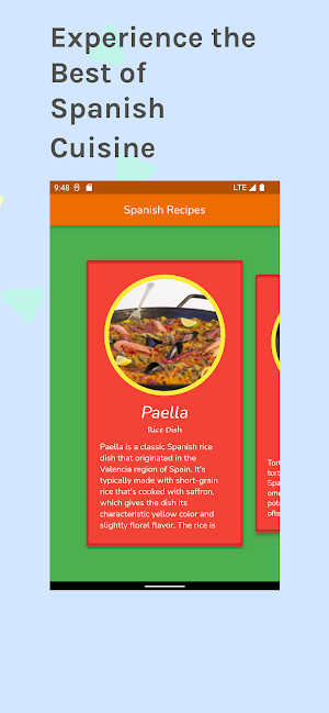 Spanish Recipes Screenshot 2