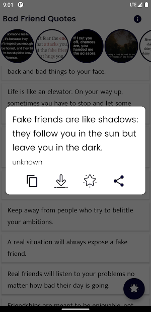 Bad Friend Quotes and Sayings Screenshot 2