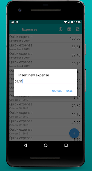 Base Expenses Screenshot 2