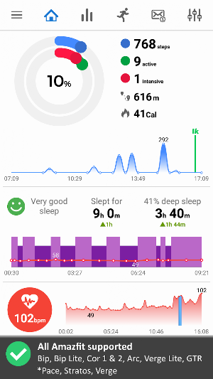 Notify & Fitness for Amazfit Screenshot 0