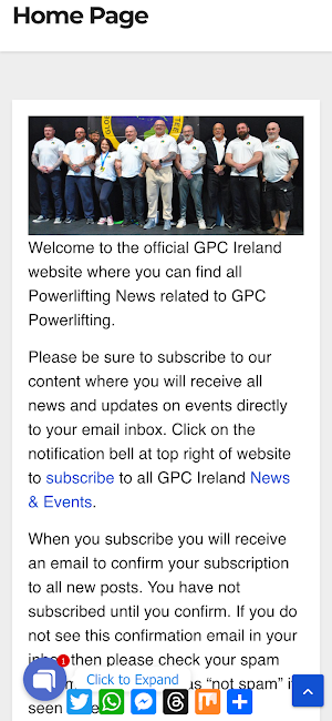 GPC Ireland Powerlifting Screenshot 1