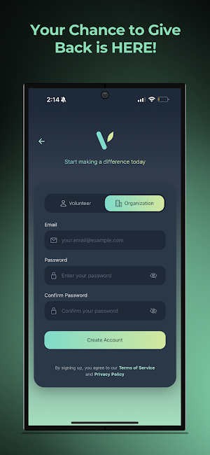 VolunTreeApp Screenshot 0