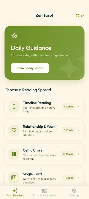 Zen Tarot တားရော့ဗေဒင် Screenshot 0