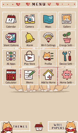 Cute Wallpaper Shiba♡Friends Theme Screenshot 1