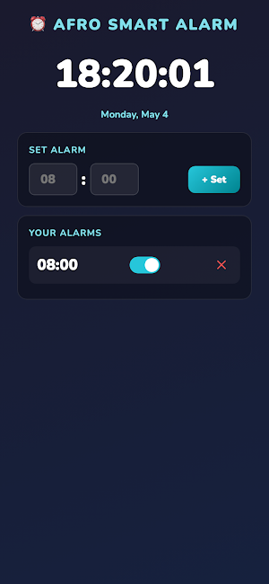 AFRO Smart Alarm Screenshot 0