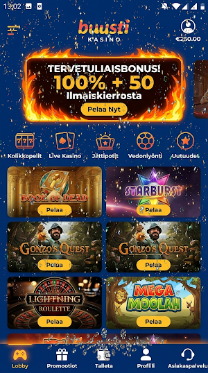 Buusti Kasino Screenshot 3