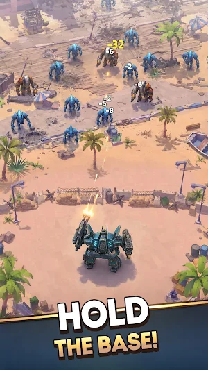 Mecha Warrior: Robot Idle TD Screenshot 0