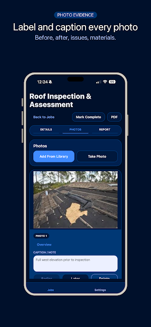 Field Photo Report Screenshot 2