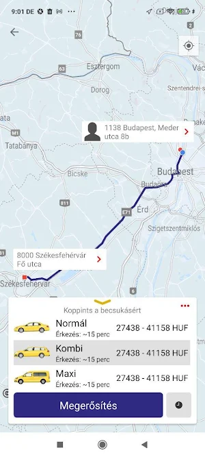 Székesfehérvár Taxi Screenshot 1