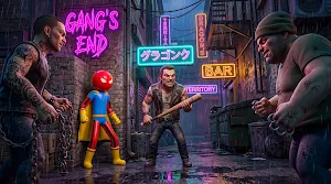 Nexplay Stickman Rope Hero 3D Screenshot 1