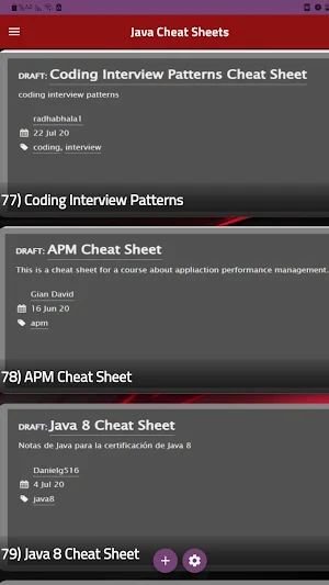 Java Cheat Sheets Screenshot 2