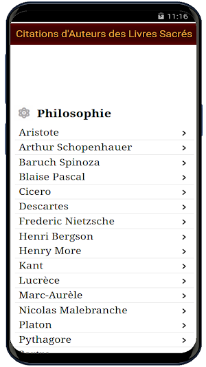 Citation auteurs livres Sacrés Screenshot 1