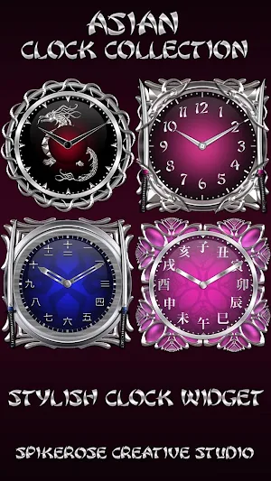 Asian Clock Widget Collection Screenshot 0