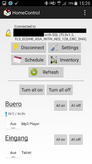 HomeControl Screenshot 0