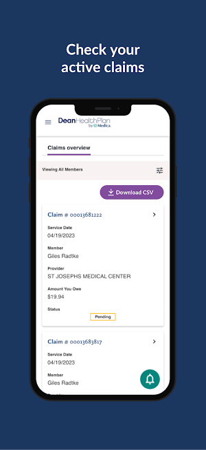 Dean Health Plan Member Screenshot 2