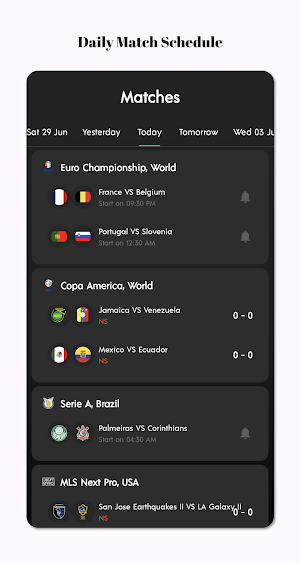 NetScore - Live Football Score Screenshot 1