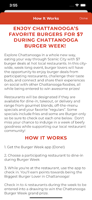 Chattanooga Burger Week Screenshot 1
