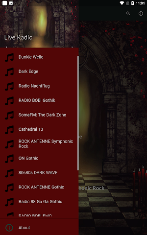 Goth Music Radio Full Screenshot 1