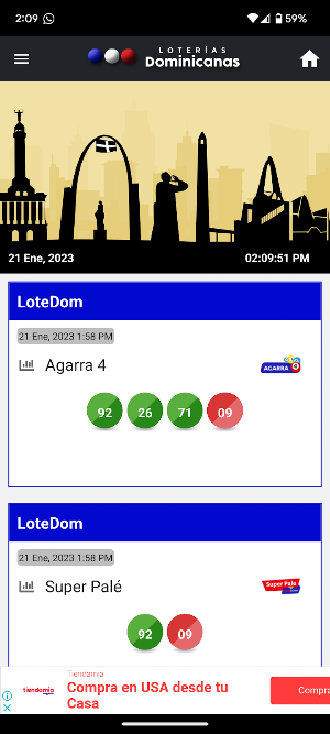 Loterias Dominicanas Screenshot 1