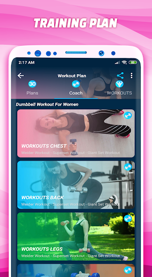 Dumbbell Workout for Women - Female Fitness Screenshot 3