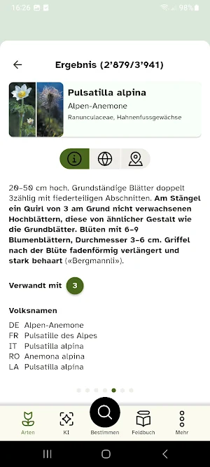 Flora Helvetica Screenshot 2