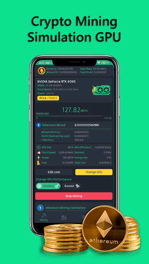 Crypto Mining Simulation GPU Screenshot 0
