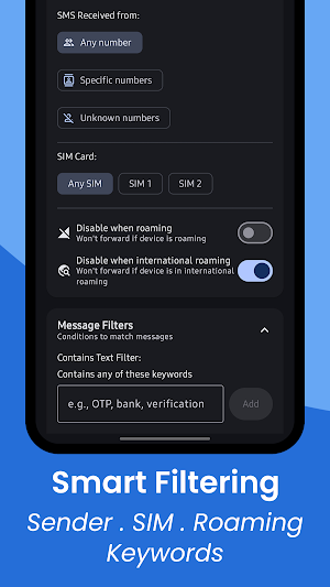 SMS Forwarder & Web Sync Screenshot 2