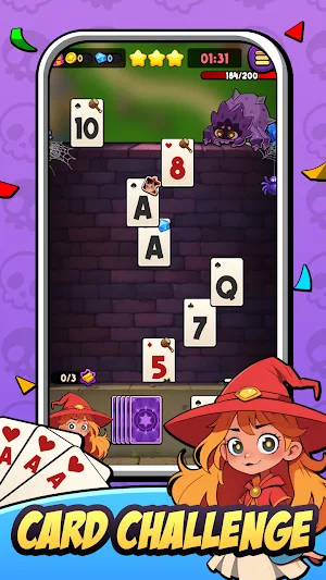 Lucky Magic Tripeaks Game Screenshot 1