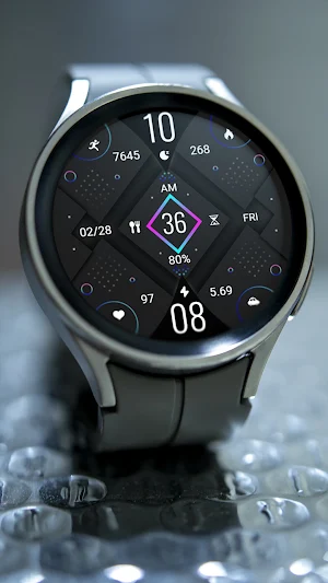 ZKin Watch Gray Diamond Shape Screenshot 3