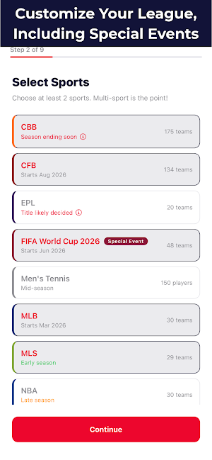 OmniLeague: Fantasy Sports Screenshot 3