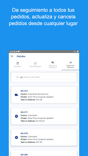 Washday POS Screenshot 1