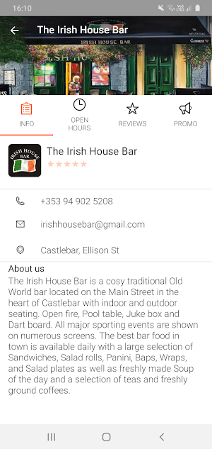 The Irish House Bar Screenshot 2
