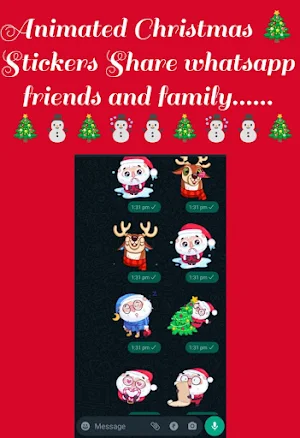 Christmas Animated Stickers Screenshot 3