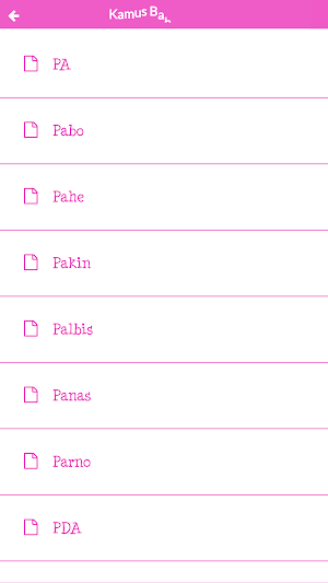 Kamus Bahasa Gaul Screenshot 2