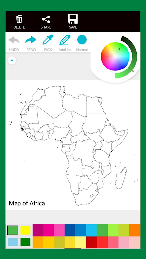 African Map Coloring Book Screenshot 0