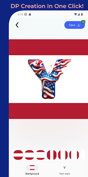 USA Flag Alphabet Master : DP Screenshot 2