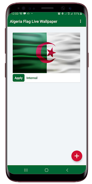 Algeria Flag Live Wallpaper Screenshot 0