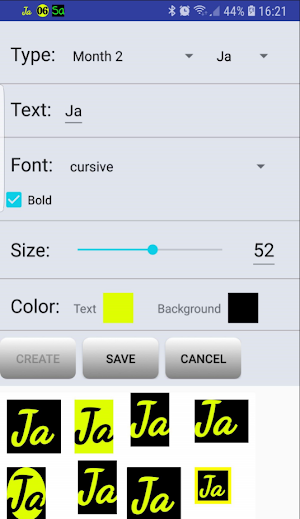DateBar - date in status bar Screenshot 1