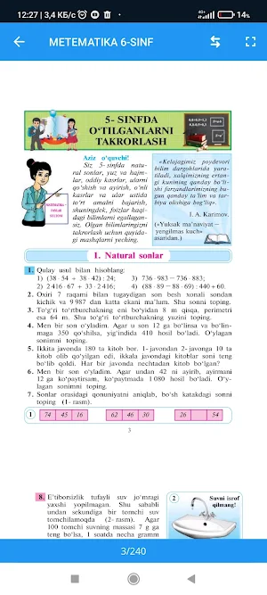 Matematika 6-sinf Screenshot 2