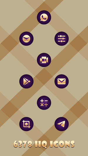 Peachy Purple Icons Screenshot 2