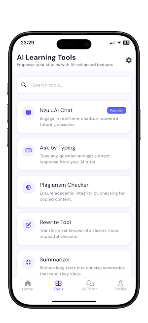 NzuluAi - Learning Companion Screenshot 1