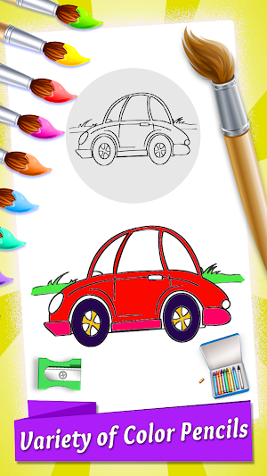 Cars Coloring Book & Drawing Book Screenshot 3