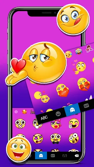 Purple Gradient Keyboard Theme Screenshot 3