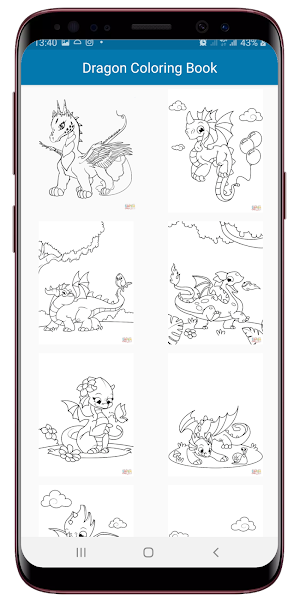 Dragon Coloring Book Screenshot 1